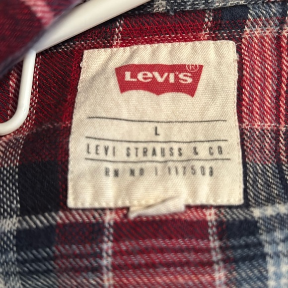 Levi's men's plaid flannel shirt - Picture 7 of 10